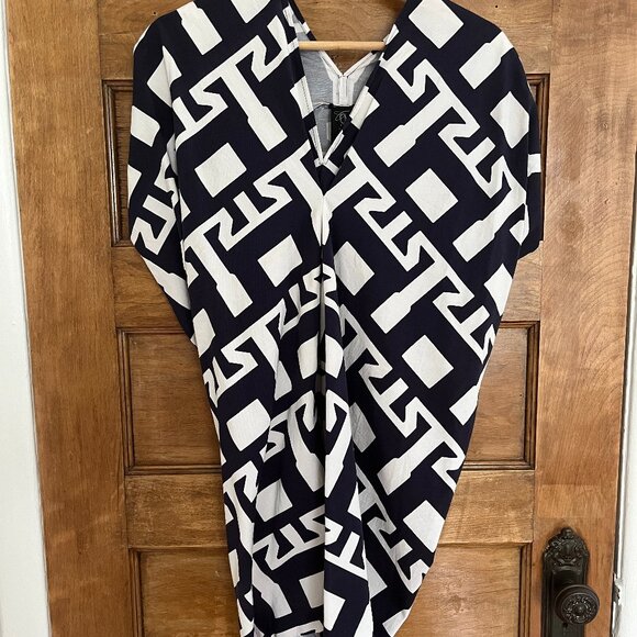 Zero + Maria Cornejo Mini Grecian Print Dress - Sz 0 - Picture 1 of 6
